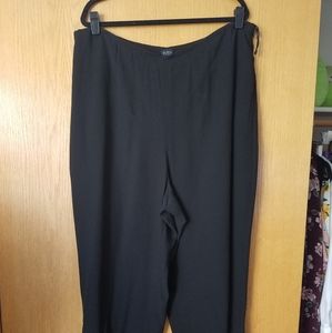 Eileen Fisher 2x Black Crop Pants